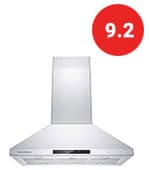 ciarra steel range hood