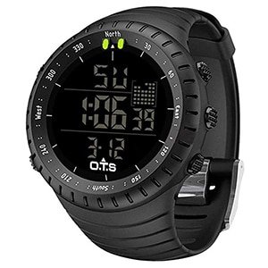 palada men's digital waterproof tactical watch with led backlight for men