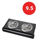 black and decker 2 burners buffet range burner