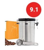 coffee canister airtight seal set with scoop