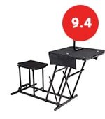 goplus portable shooting table seat set