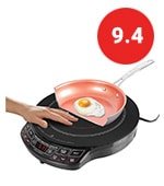 nuwave lightweight induction cooktop with 9 in fry pan