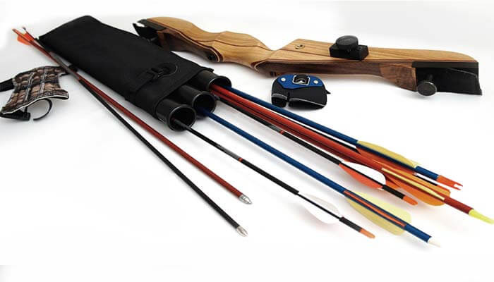 recurve bow without a stringer