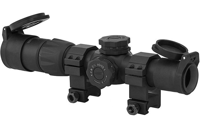 Monstrum Rubberized Flip-Up Rifle Scope Lens Covers