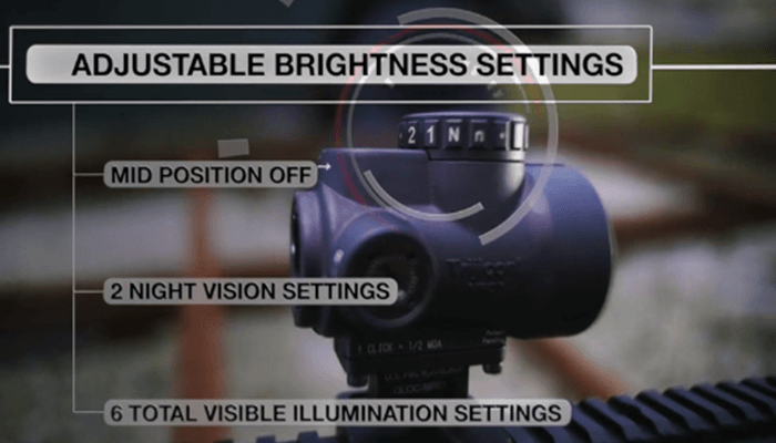 brightness settings of trijicon mro