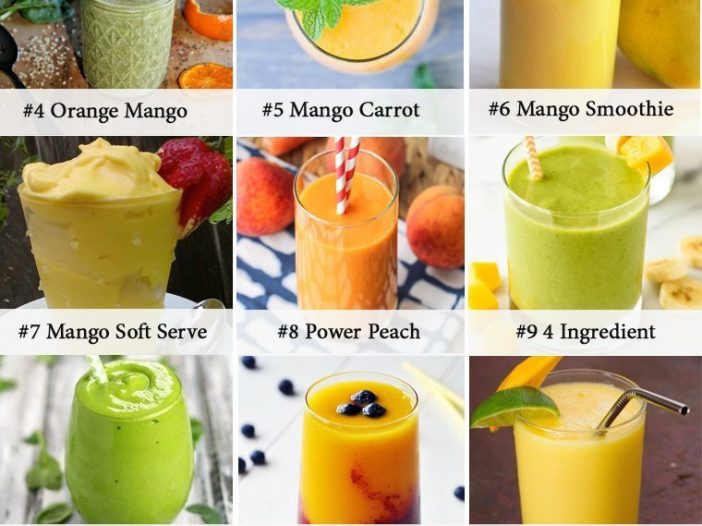 mango smoothie infographic