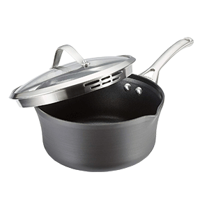 Calphalon Hard-Anodized Aluminum Nonstick Cookware Pour and Strain Sauce Pan