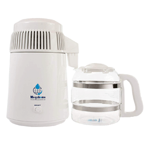 Megahome Countertop Water Distiller White Glass Collection