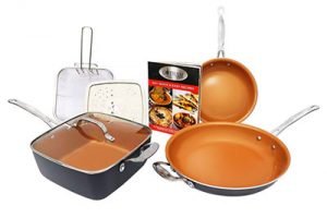 Gotham Steel 7 Piece Cookware Set Titanium Ceramic Pan