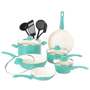 Soft Grip Ceramic Made NonStick Set