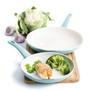 Soft Grip 7 Inch And 10 Inch GreenLife Cookware Set
