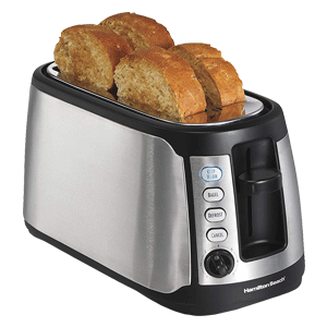 hamilton beach 24810 4 slice long slot keep warm toaster