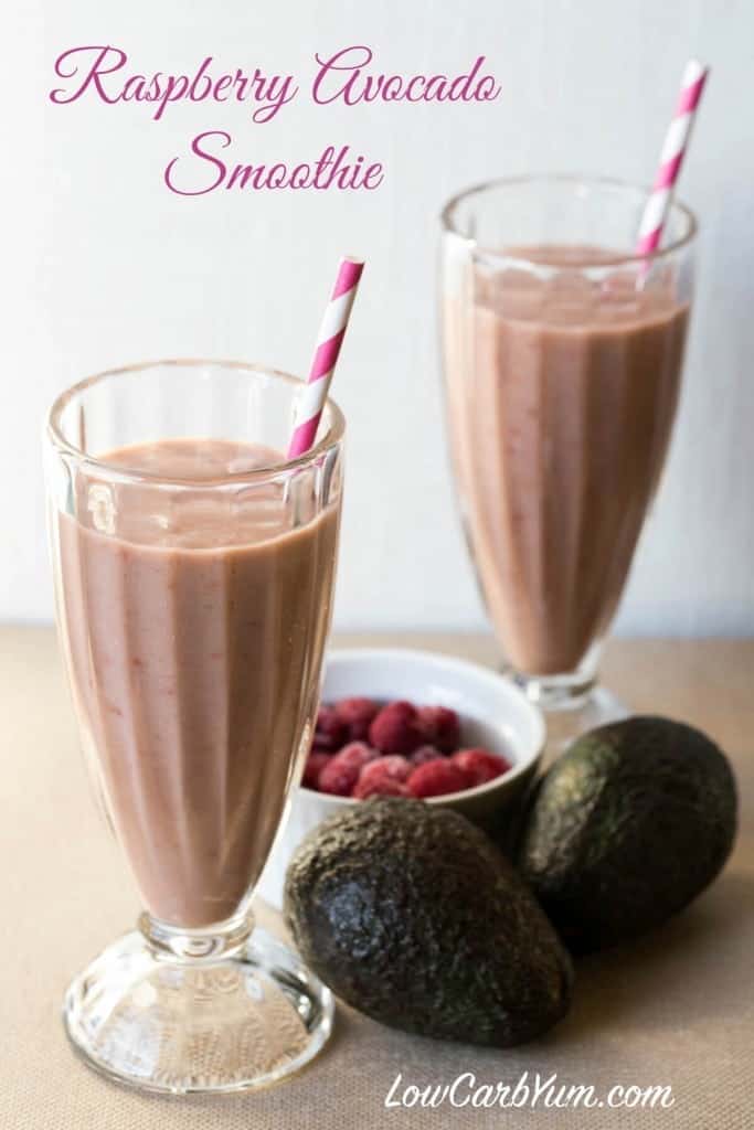 Raspberry Avocado Smoothie