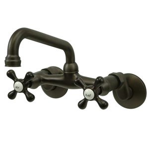 Two Handle Wall Mount Kingston Brass Faucet