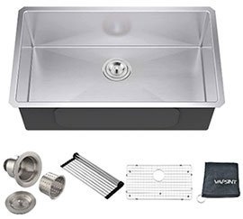 VAPSINT Commercial Undermount Single Bowl Kitchen Sinks