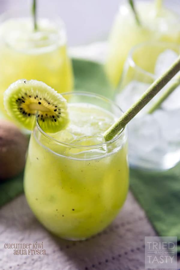 Kiwi Cucumber Agua Fresca