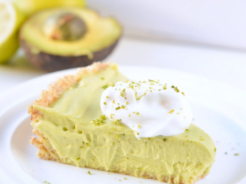 Avocado key lime pie