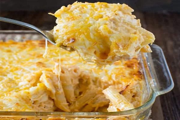 Buffalo Chicken Pasta Bake