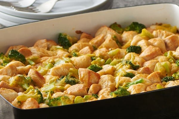 Chessy Chicken and Broccoli Casserole