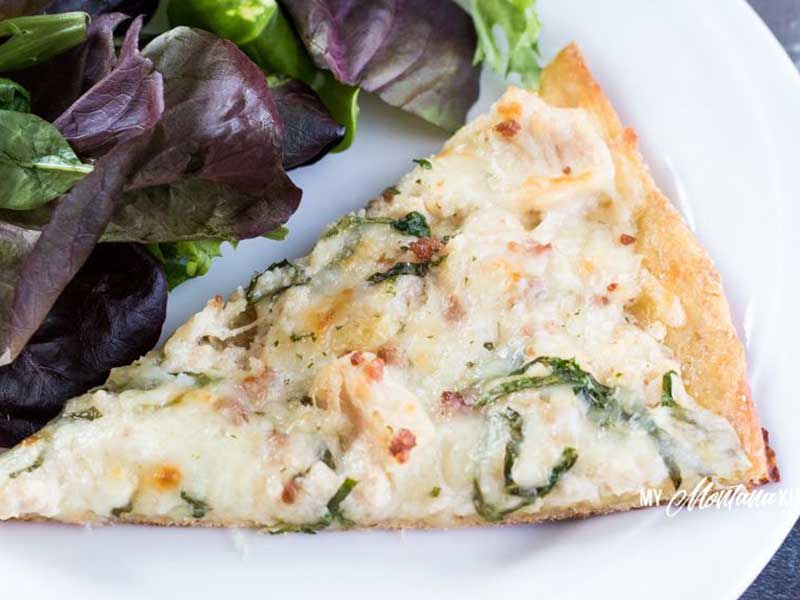 Chicken Alfredo Pizza