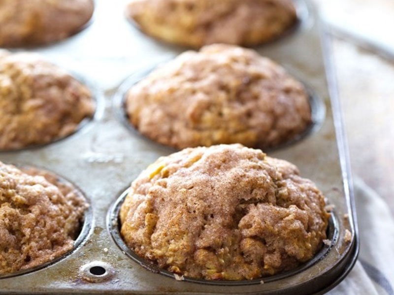 Cinnamon Sugar Apple Muffins