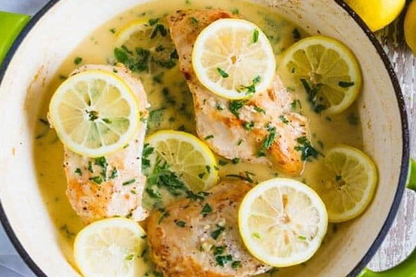 Creamy Lemon Chicken With Garlic