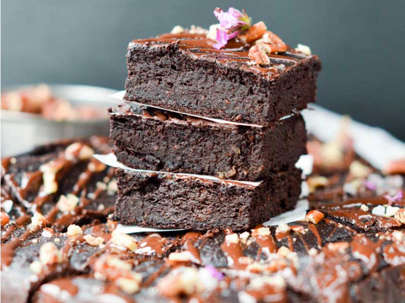Fudgy Avocado Brownies