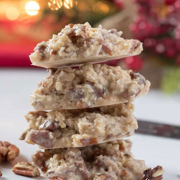 Keto Praline No-Bake Cookies