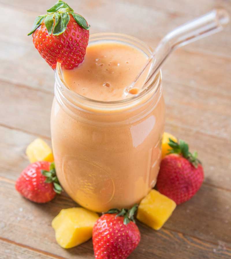 Mango Strawberry Smoothies