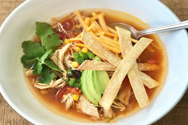 Pot Chicken Tortilla Soup