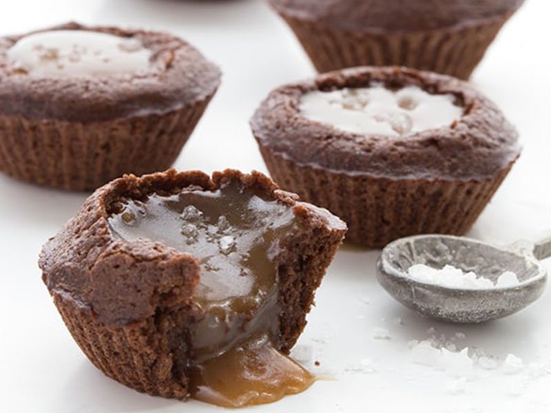 Salted Caramel Brownie Bites