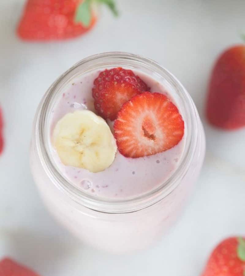 Strawberry Banana Protein Smoothies