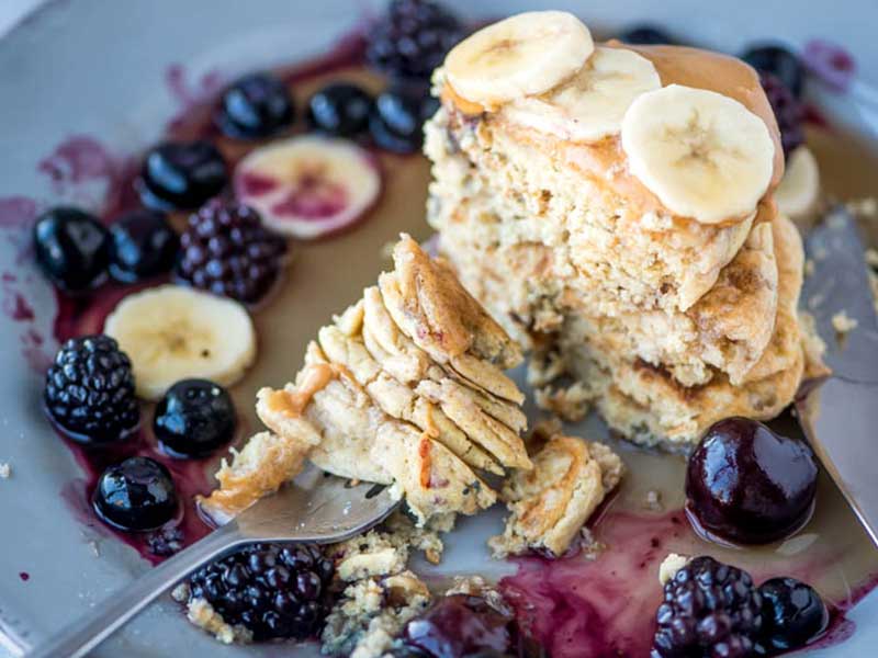 Vegan Quinoa Flour Pancakes
