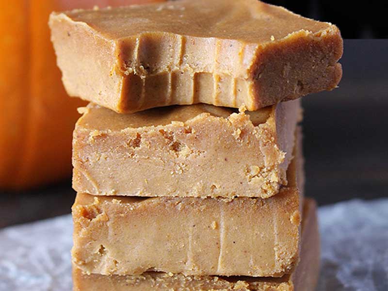 Pumpkin Coconut Oil Fudge
