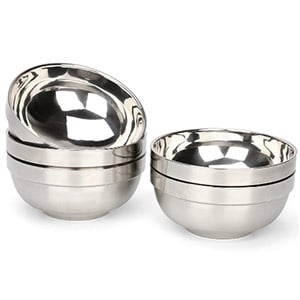 rushgo stainless steel bowl set