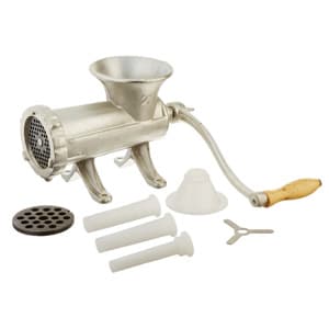 weston #22 manual tinned meat grinder and sausage stuffer