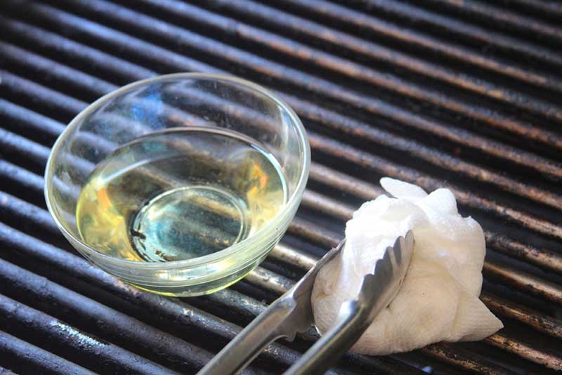 oil up hot grill