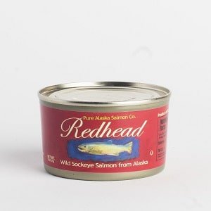 the redhead wild sockeye salmon