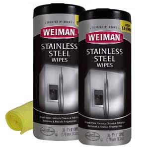 weiman stainless steel cleaner and polish wipes