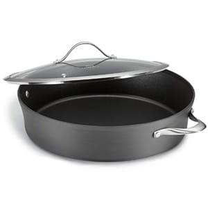 calphalon contemporary hard-anodized aluminum non-stick sauteuse pan
