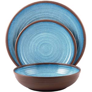 melange melamine dinnerware sets- 12 piece
