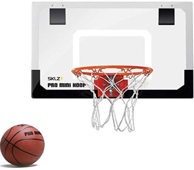 SKLZ pro mini basketball hoop with ball