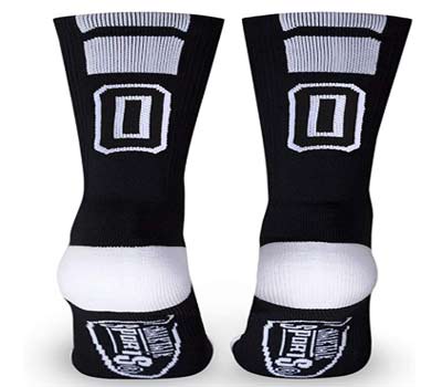 custom team number crew socks