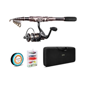 Best Beginner Fishing Rod Kits- plusinno fishing rod and reel combos carbon fiber telescopic fishing rod