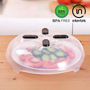 ezonteq microwave plate guard lid with steam vent