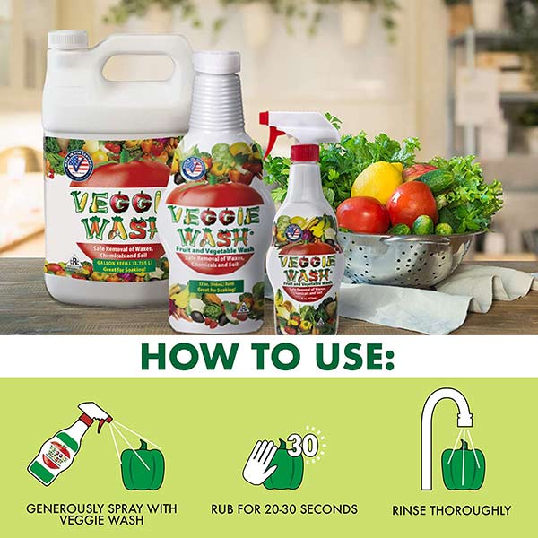 vegetable wash to prevent spoiled food