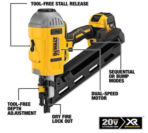 dewalt 20v framing nailer review