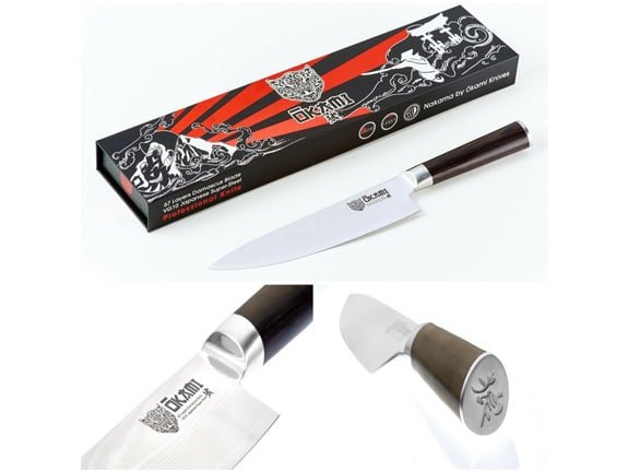 handling the okami 8-inch chefs knife