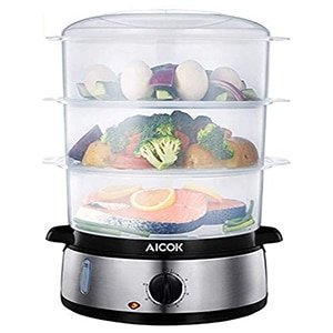 aicok food steamer, 9.5 quart vegetable steamer
