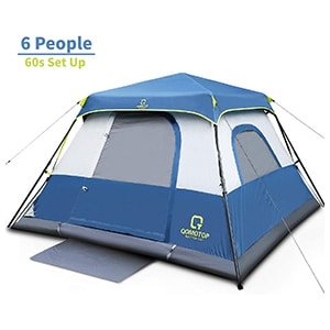 ot qomotop waterproof pop up with top rainfly 60 seconds set up camping tent